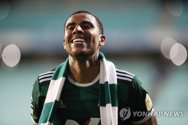 FA컵에서 득점을 터뜨린 전북 구스타보 ©연합뉴스=한국프로축구연맹