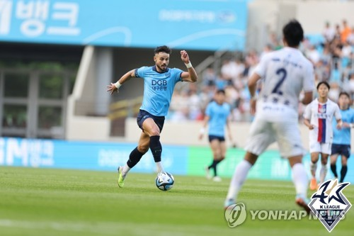 대팍에서 득점 기록 시 무패행진 이어가고 있는 대구FC의 세징야 ©연합뉴스 제공