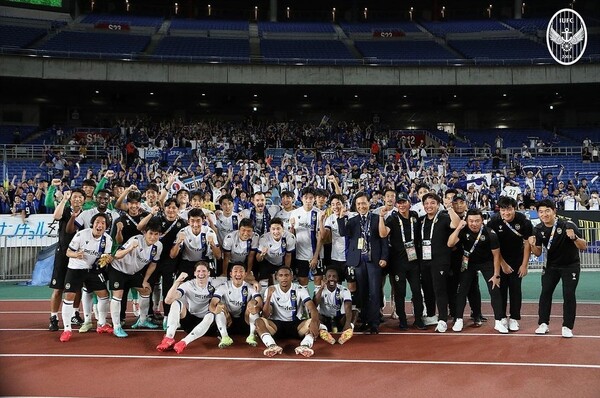 인천 유나이티드가 19일 오후 7시 일본 닛산스타디움에서 열린 2023-24시즌 아시아축구연맹(AFC) 챔피언스리그(ACL) 조별리그 G조 1차전에서 요코하마 F.마리노스에 4:2 승리를 거뒀다. ⓒ인천 유나이티드 인스타그램
